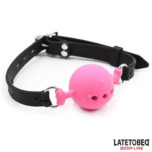 LATETOBED BDSM LINE - BREATHABLE SILICONE BALL GAG S - 4 CM