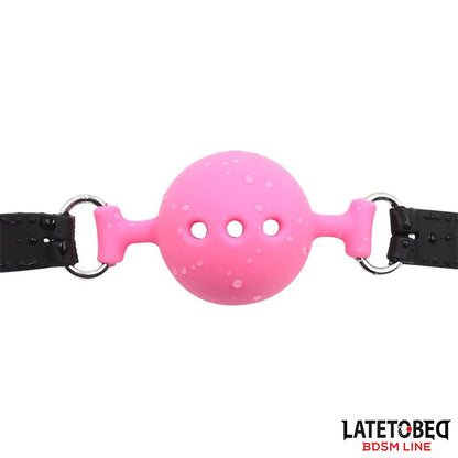 LATETOBED BDSM LINE - BREATHABLE SILICONE BALL GAG S - 4 CM
