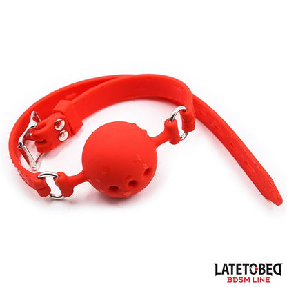 LATETOBED BDSM LINE - BREATHABLE SILICONE BALL GAG S - 4 CM