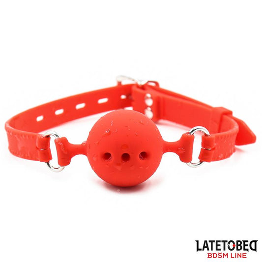 LATETOBED BDSM LINE - BREATHABLE SILICONE BALL GAG S - 4 CM