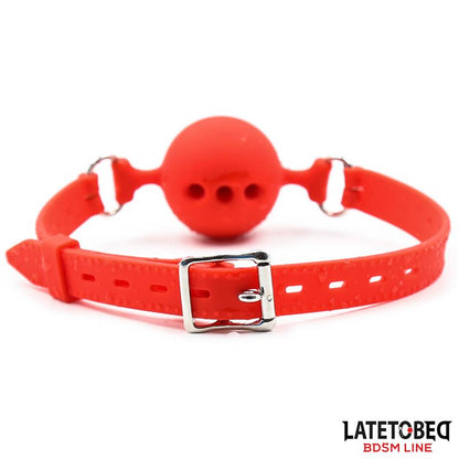 LATETOBED BDSM LINE - BREATHABLE SILICONE BALL GAG S - 4 CM