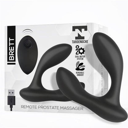 TARDENOCHE - BRETT PROSTATE MASSAGER REMOTE CONTROL USB LIQUID SILICONE