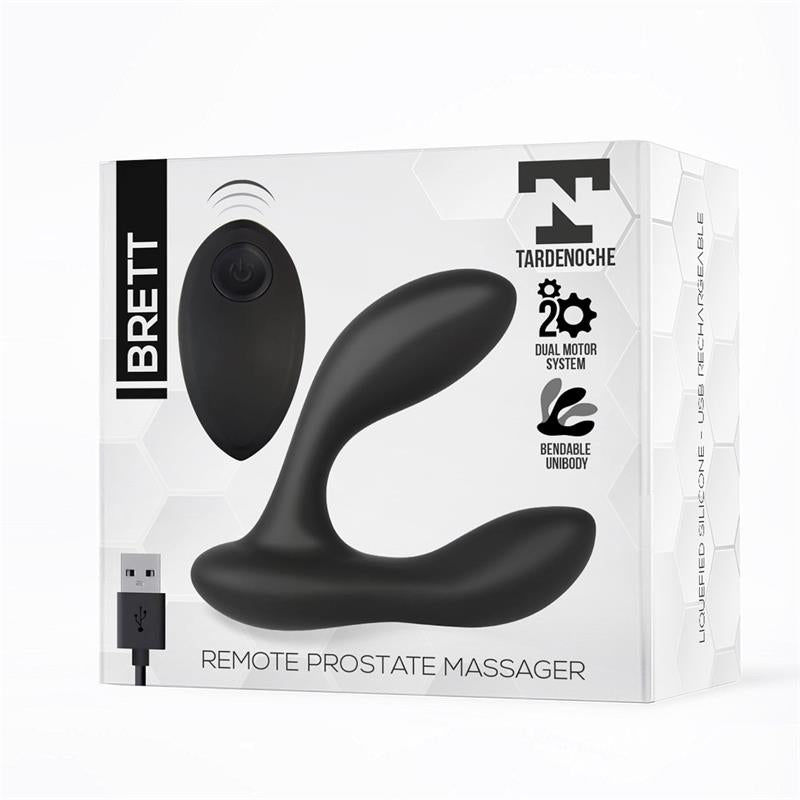 TARDENOCHE - BRETT PROSTATE MASSAGER REMOTE CONTROL USB LIQUID SILICONE