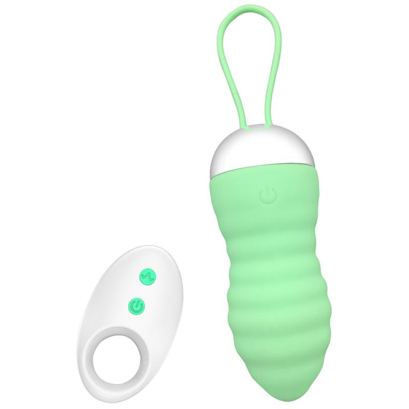 INTOYOU - BRIGHTGREEN VIBRATING EGG REMOTE CONTROL USB SILICONE