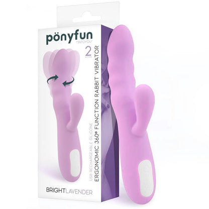INTOYOU - BRIGHTLAVENDER VIBE AND ROTATOR DOUBLE MOTOR 360º USB SILICONE