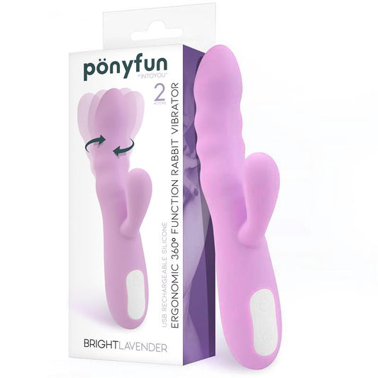 INTOYOU - BRIGHTLAVENDER VIBE AND ROTATOR DOUBLE MOTOR 360º USB SILICONE