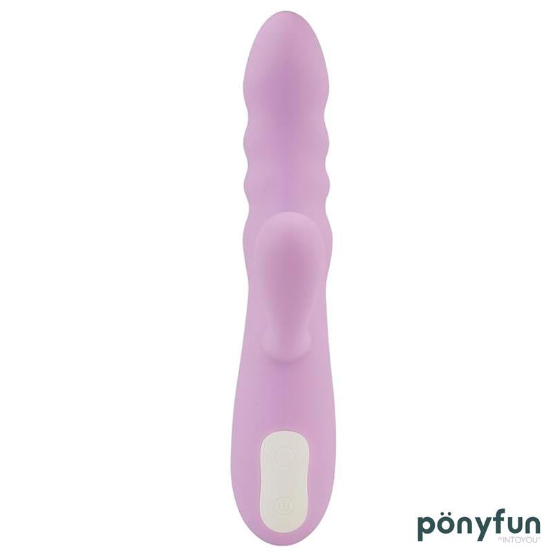 INTOYOU - BRIGHTLAVENDER VIBE AND ROTATOR DOUBLE MOTOR 360º USB SILICONE