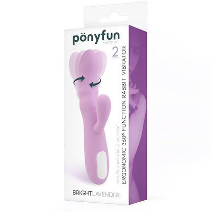INTOYOU - BRIGHTLAVENDER VIBE AND ROTATOR DOUBLE MOTOR 360º USB SILICONE