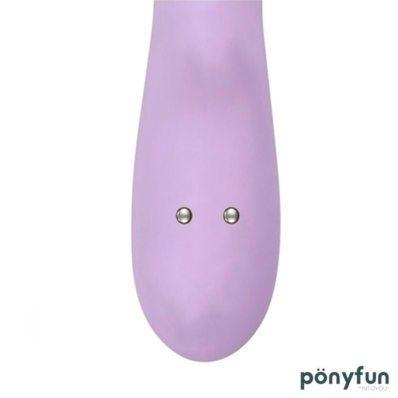 INTOYOU - BRIGHTPURPLE VIBE Y ROTATOR DOUBLE MOTOR 360º USB SILICONE