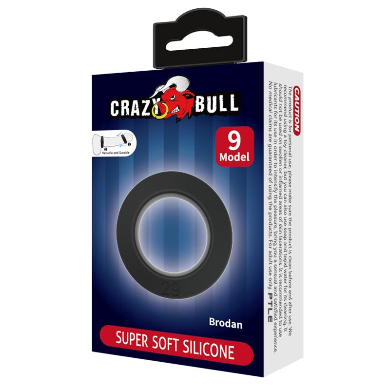 CRAZY BULL - BRODAN COCK RING SILICONE MOD 9