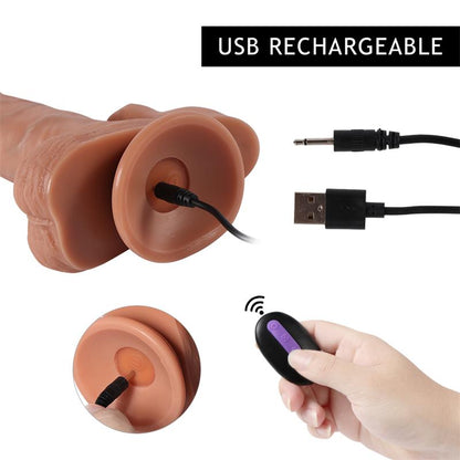 SHEQU - BRODY DILDO WITH 20 MODES OF VIBRATION AND CLITORIS STIMULATOR