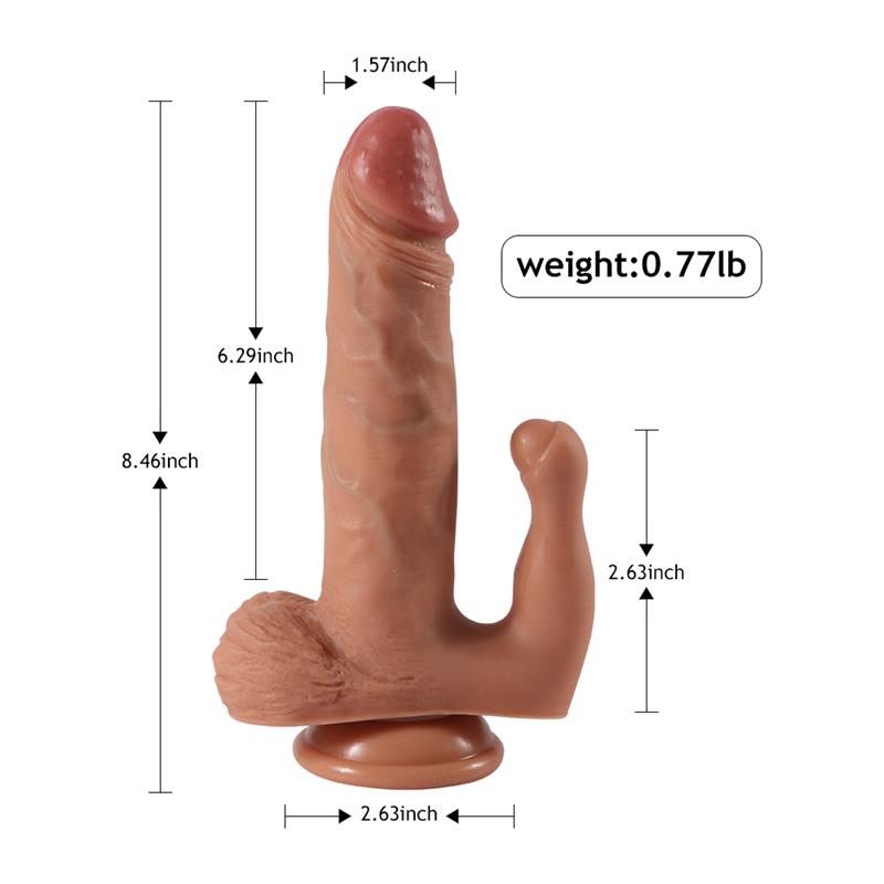 SHEQU - BRODY DILDO WITH 20 MODES OF VIBRATION AND CLITORIS STIMULATOR