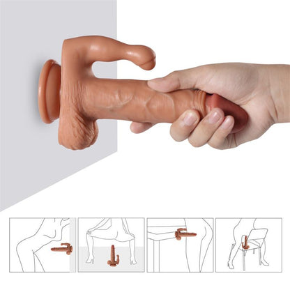 SHEQU - BRODY DILDO WITH 20 MODES OF VIBRATION AND CLITORIS STIMULATOR