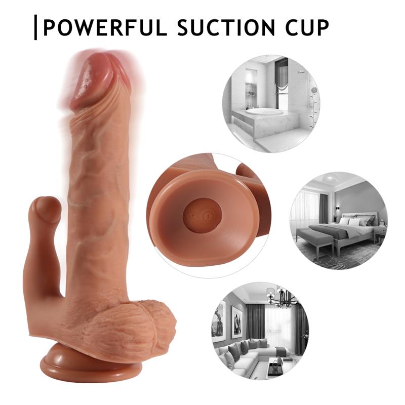 SHEQU - BRODY DILDO WITH 20 MODES OF VIBRATION AND CLITORIS STIMULATOR