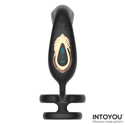 INTOYOU - BRUCE PROSTATE MASSAGER 360º WITH DOUBLE COCKRING WITH VIBRATION