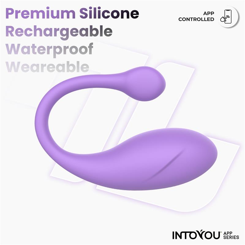 INTOYOU APP SERIES - BULBY EGG VIBRATOR WITH APP LAVANDER