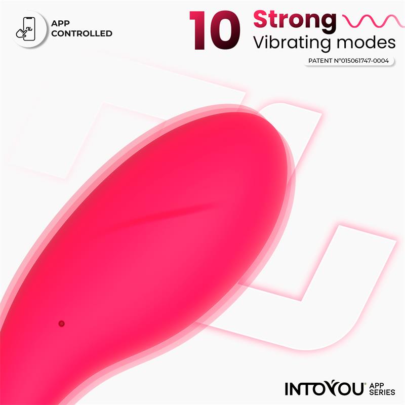 INTOYOU APP SERIES - BULBY VIBRATING EGG WITH APP DARK PINK