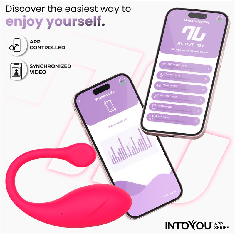 INTOYOU APP SERIES - BULBY VIBRATING EGG WITH APP DARK PINK