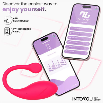 INTOYOU APP SERIES - BULBY VIBRATING EGG WITH APP DARK PINK