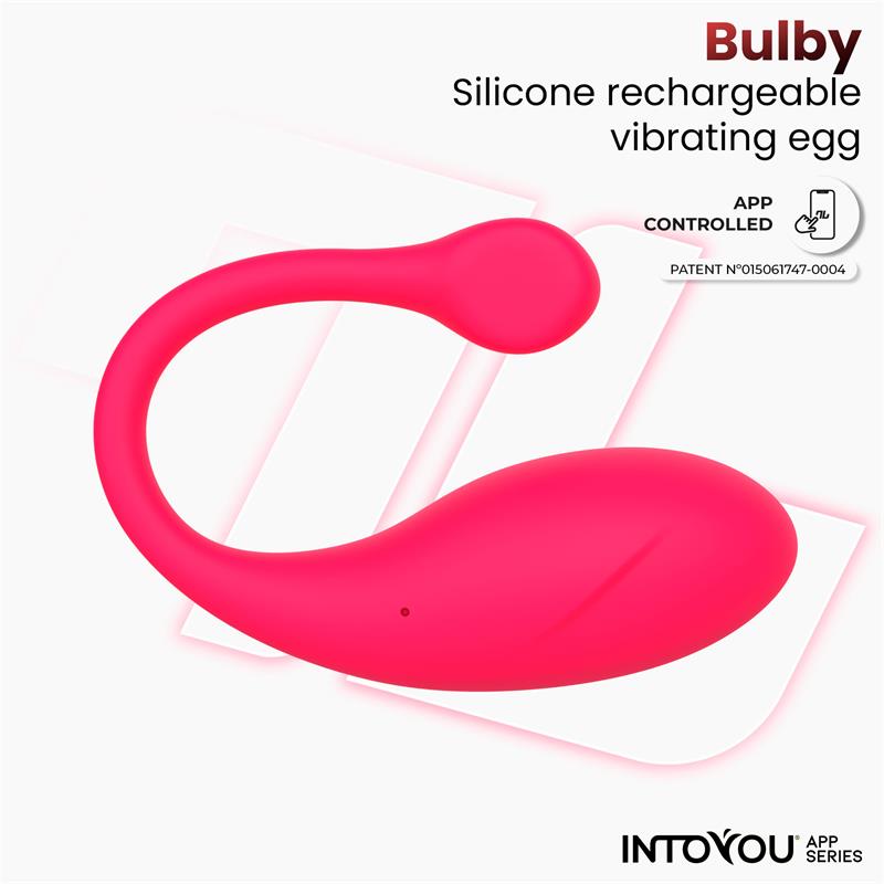 INTOYOU APP SERIES - BULBY VIBRATING EGG WITH APP DARK PINK