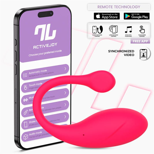 INTOYOU APP SERIES - BULBY VIBRATING EGG WITH APP DARK PINK