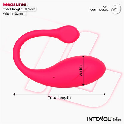 INTOYOU APP SERIES - BULBY VIBRATING EGG WITH APP DARK PINK