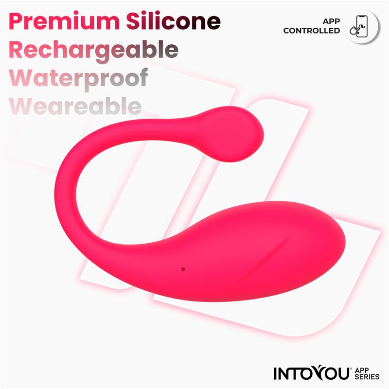 INTOYOU APP SERIES - BULBY VIBRATING EGG WITH APP DARK PINK