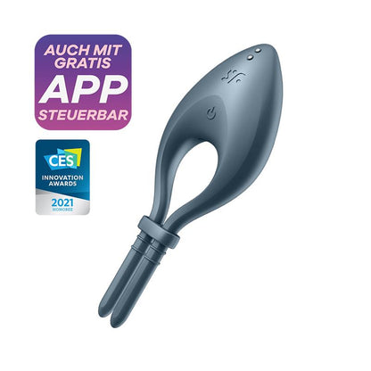 SATISFYER - BULLSEYE PENIS RING WITH APP