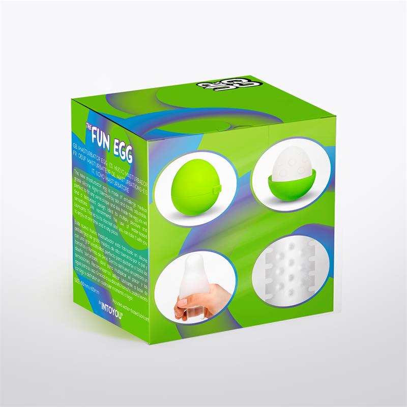 UP&GO - BUMPY MASTURBATOR EGG ELASTIC GREEN