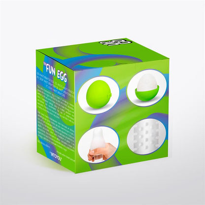 UP&GO - BUMPY MASTURBATOR EGG ELASTIC GREEN