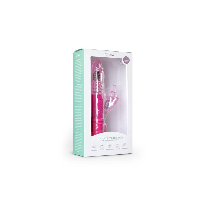 EASYTOYS - VIBRADOR CONEJO - MARIPOSA ROSA