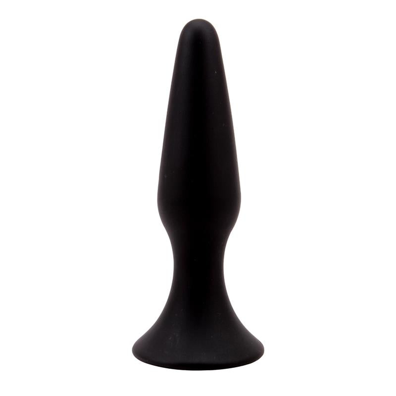 CHISA - BUTT PLUG 12.5 X 3.1 CM SILICONE BLACK