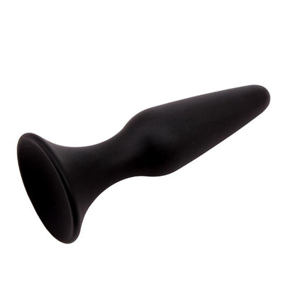 CHISA - BUTT PLUG 12.5 X 3.1 CM SILICONE BLACK