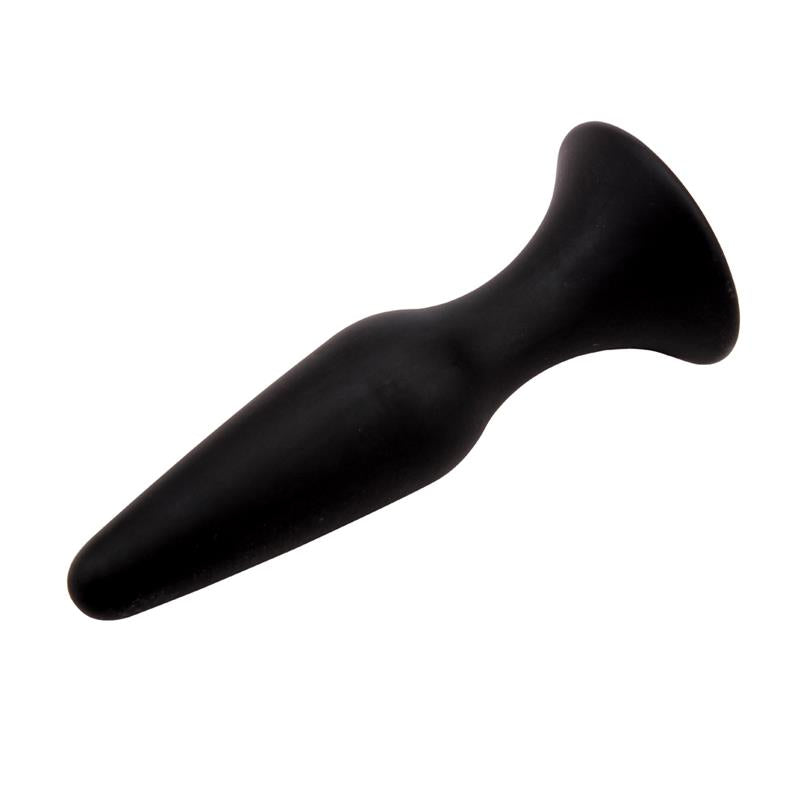 CHISA - BUTT PLUG 12.5 X 3.1 CM SILICONE BLACK