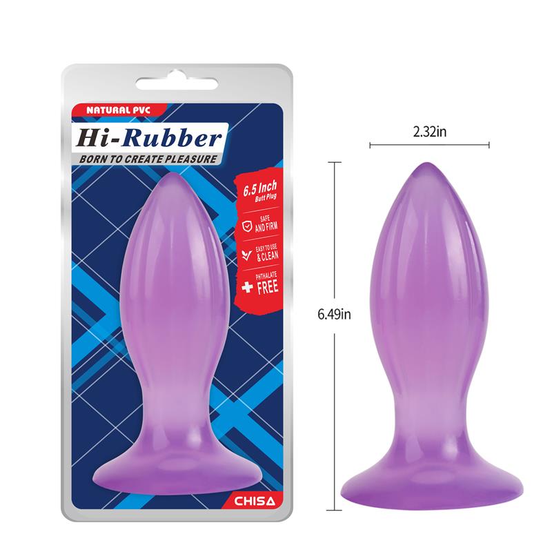 CHISA - BUTT PLUG 6.5 - 16.5CM PURPLE