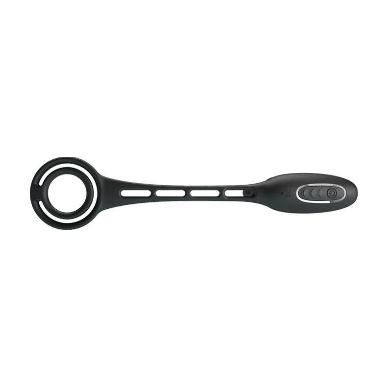 PRETTY LOVE - PENIS RINGS WITH VIBRATOR PLUG