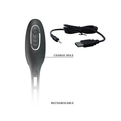 PRETTY LOVE - PENIS RINGS WITH VIBRATOR PLUG