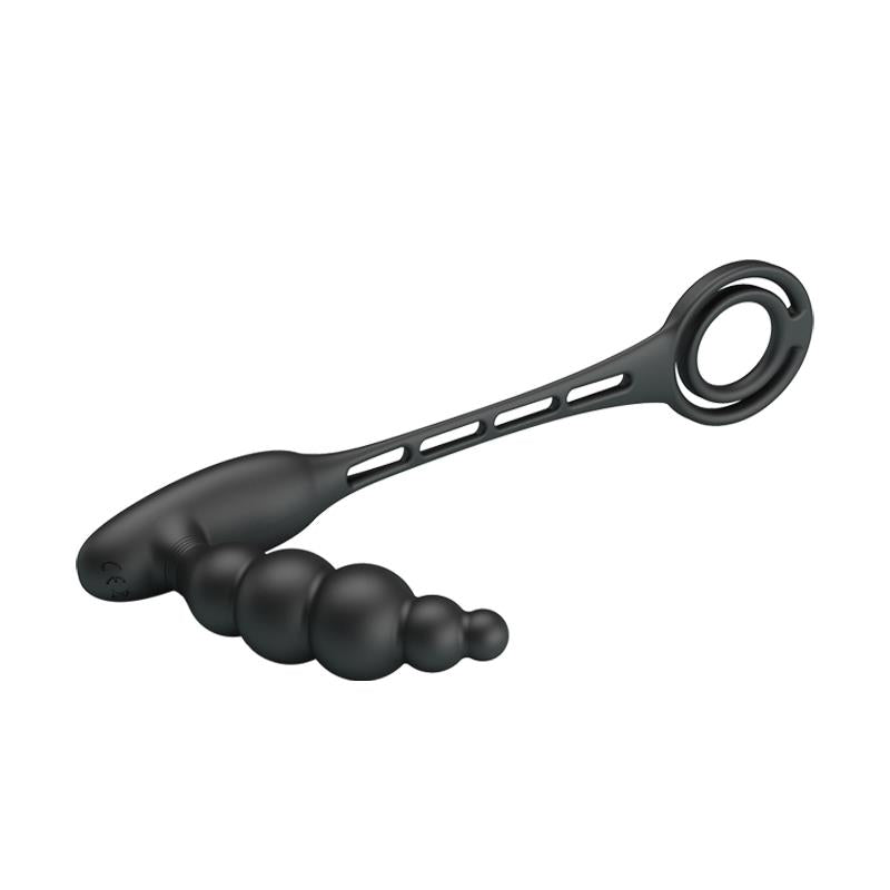 PRETTYLOVE - BUTT PLUG AND PENIS RING WITH VIBRATION