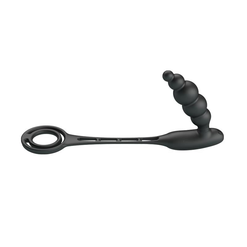 PRETTYLOVE - BUTT PLUG AND PENIS RING WITH VIBRATION