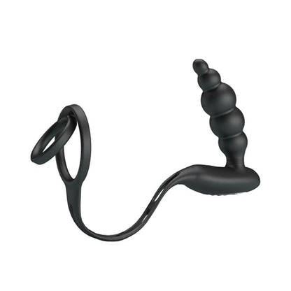 PRETTY LOVE - PENIS RINGS WITH VIBRATOR PLUG