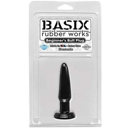 BASIX RUBBER WORKS - BUTT PLUG BEGINNERS BLACK