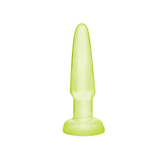 BASIX RUBBER WORKS - BUTT PLUG BEGINNERS GLOW IN THE DARK