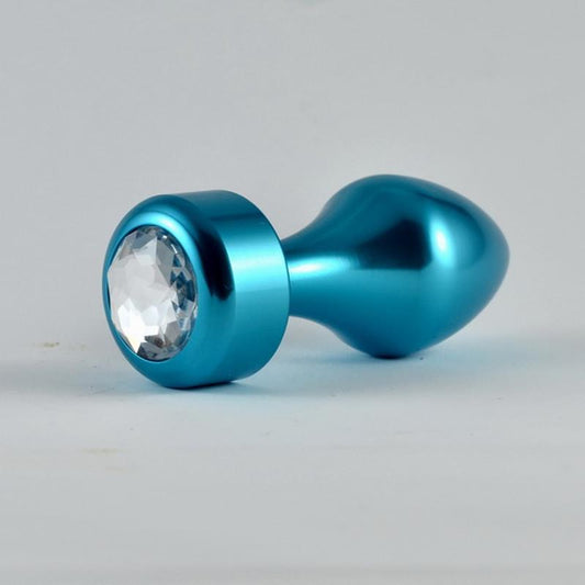 LOVETOY - BUTT PLUG BLUE ROSEBUD WITH JEWEL