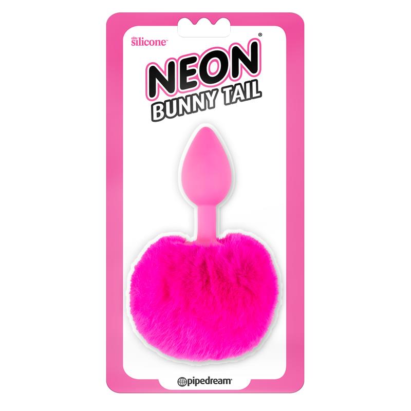 NEON - COLA DE CONEJO PARA PLUG ANAL ROSA