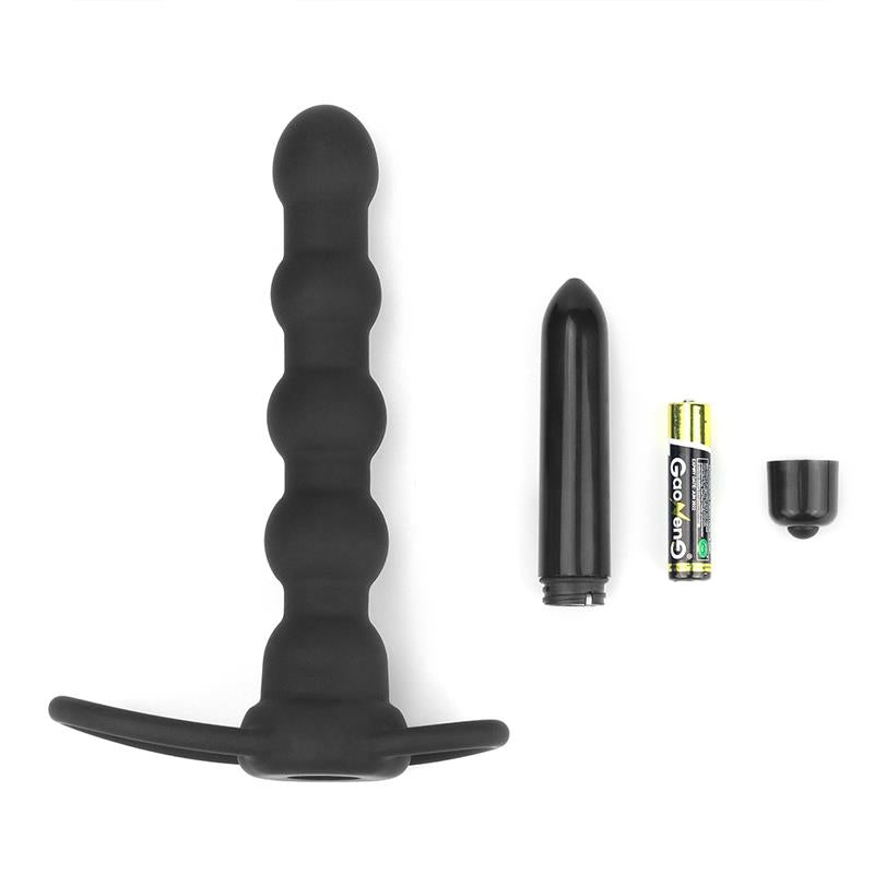 LOVETOY - BUTT PLUG DOUBLE PROBER WITH VIBRATION BLACK