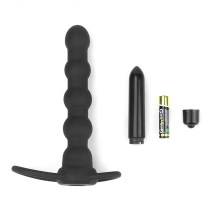 LOVETOY - BUTT PLUG DOUBLE PROBER WITH VIBRATION BLACK