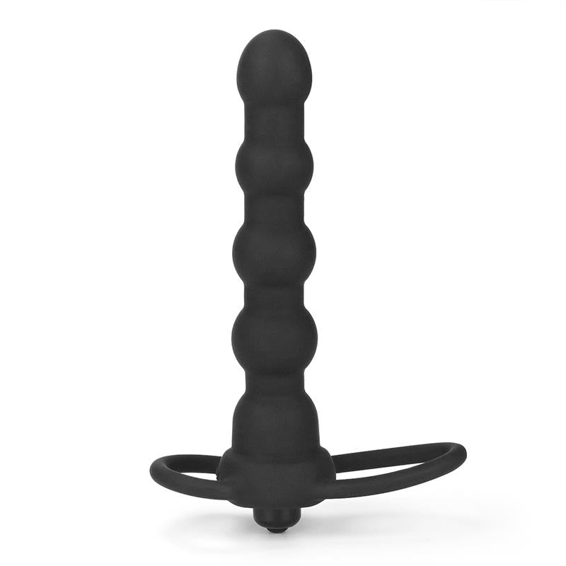 LOVETOY - BUTT PLUG DOUBLE PROBER WITH VIBRATION BLACK