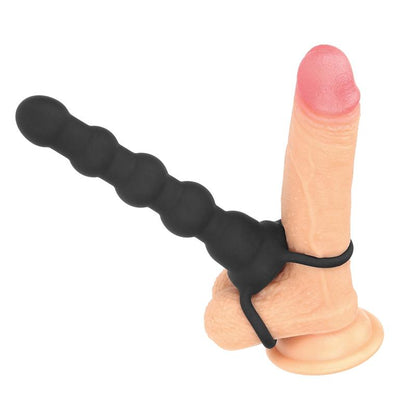 LOVETOY - BUTT PLUG DOUBLE PROBER WITH VIBRATION BLACK