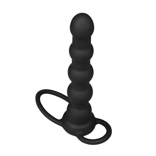 LOVETOY - BUTT PLUG DOUBLE PROBER WITH VIBRATION BLACK