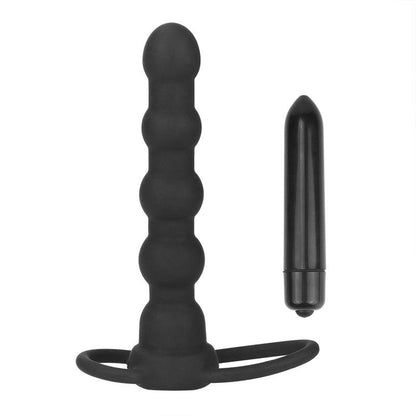LOVETOY - BUTT PLUG DOUBLE PROBER WITH VIBRATION BLACK